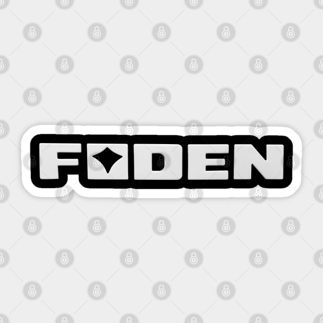 Foden classic 1970s commercial vehicle logo badge Sticker by soitwouldseem